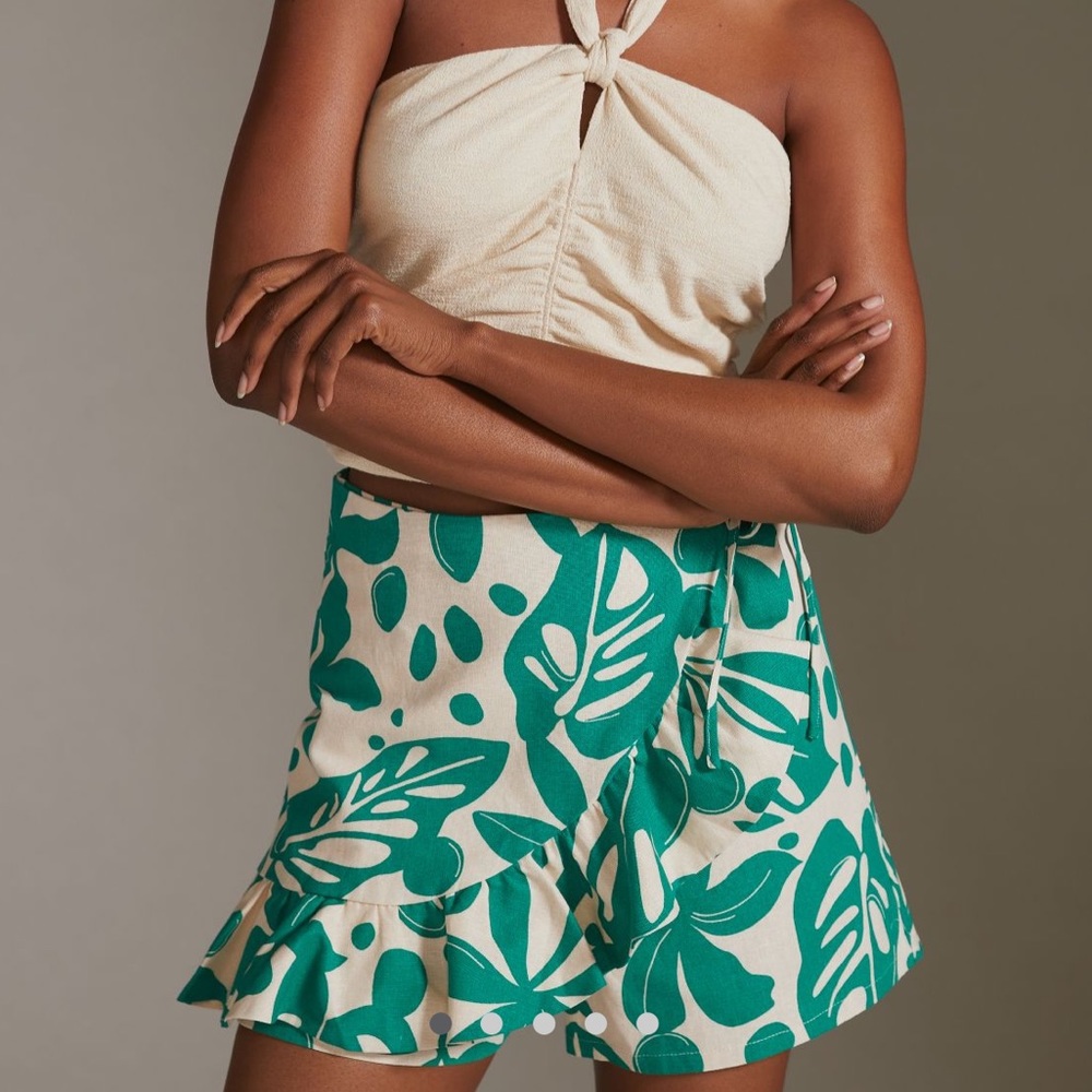 ANTHROPOLOGIE COREY LYNN CALTER RUFFLE SKORT XS